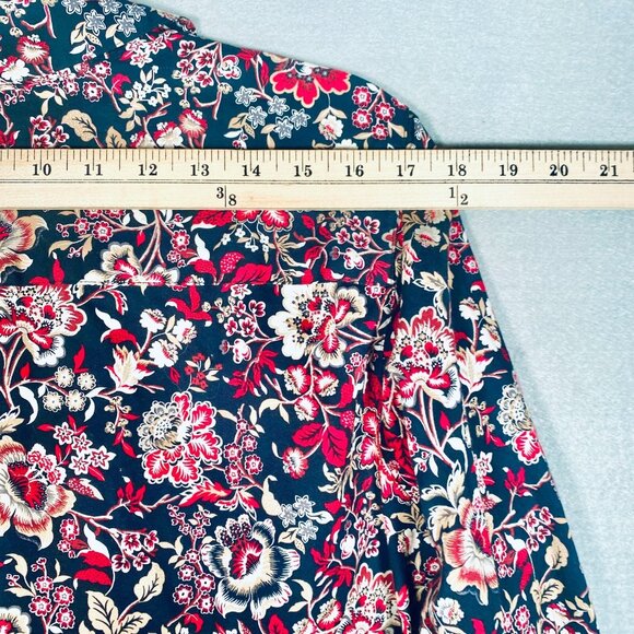 Foxcroft Shirt Womens 16 Pink Cotton Non-Wrinkle Button Up Blouse - Picture 8 of 12